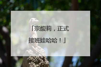 宗馥莉，正式接班娃哈哈！