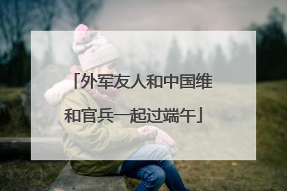 外军友人和中国维和官兵一起过端午