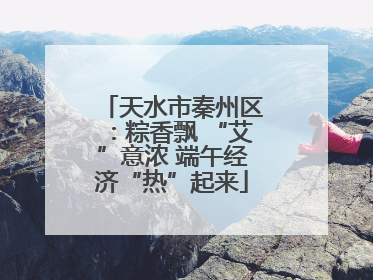 天水市秦州区：粽香飘 “艾”意浓 端午经济“热”起来