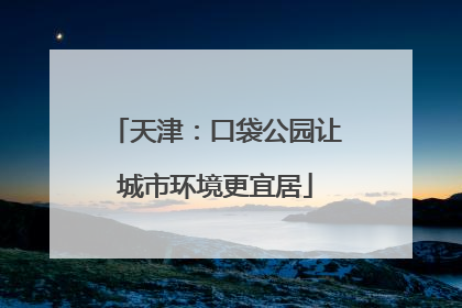天津：口袋公园让城市环境更宜居