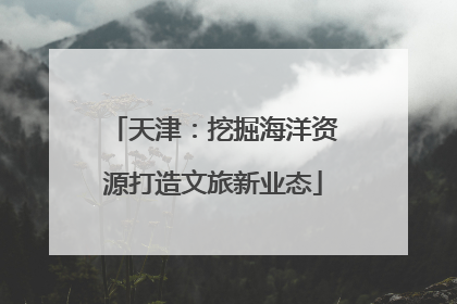 天津：挖掘海洋资源打造文旅新业态