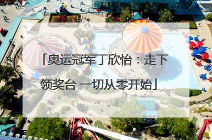 奥运冠军丁欣怡：走下领奖台 一切从零开始