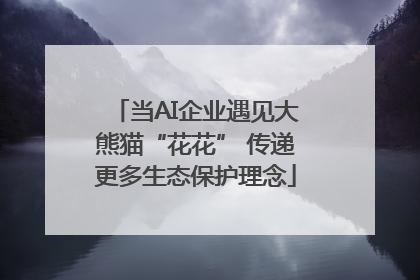 当AI企业遇见大熊猫“花花” 传递更多生态保护理念