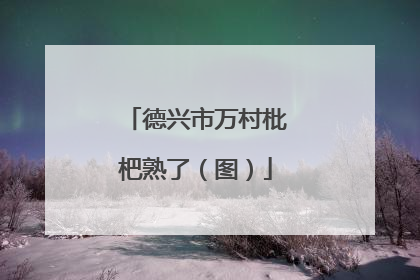 德兴市万村枇杷熟了（图）
