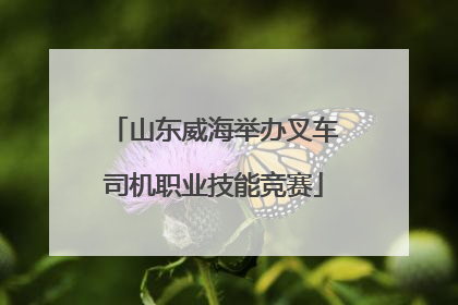 山东威海举办叉车司机职业技能竞赛