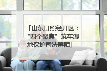 山东日照经开区：“四个聚焦”筑牢湿地保护司法屏障