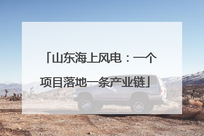 山东海上风电：一个项目落地一条产业链