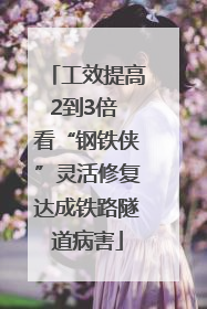 工效提高2到3倍 看“钢铁侠”灵活修复达成铁路隧道病害
