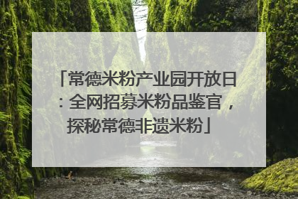 常德米粉产业园开放日：全网招募米粉品鉴官，探秘常德非遗米粉