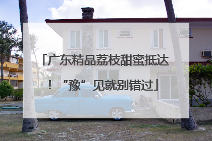 广东精品荔枝甜蜜抵达！“豫”见就别错过