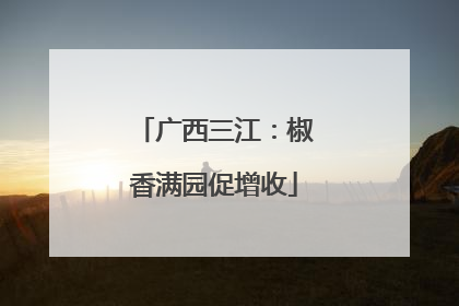 广西三江：椒香满园促增收