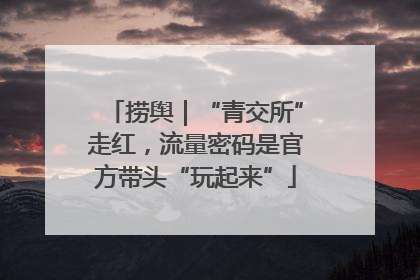 捞舆｜“青交所”走红，流量密码是官方带头“玩起来”