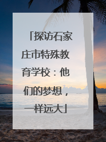 探访石家庄市特殊教育学校：他们的梦想，一样远大