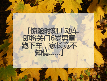 惊险时刻！动车即将关门6岁男童跑下车，家长竟不知情……