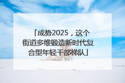 成势2025，这个街道多维锻造新时代复合型年轻干部梯队