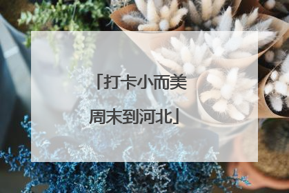 打卡小而美 周末到河北