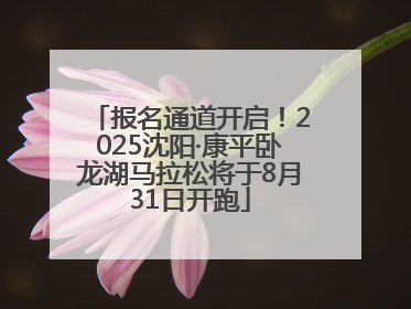 报名通道开启！2025沈阳·康平卧龙湖马拉松将于8月31日开跑