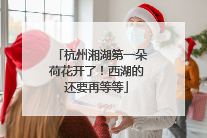 杭州湘湖第一朵荷花开了！西湖的还要再等等