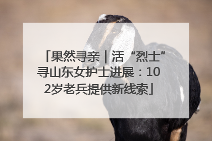 果然寻亲｜活“烈士”寻山东女护士进展：102岁老兵提供新线索
