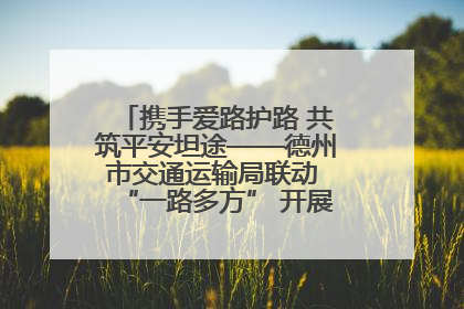 携手爱路护路 共筑平安坦途——德州市交通运输局联动 “一路多方” 开展路政宣传月活动