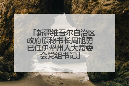 新疆维吾尔自治区政府原秘书长周旭勇已任伊犁州人大常委会党组书记