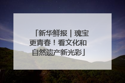 新华鲜报｜瑰宝更青春！看文化和自然遗产新光彩