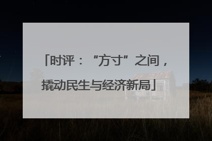 时评：“方寸”之间，撬动民生与经济新局