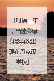 时隔一年，当迷彩绿身影再次出现在丹克茂学校