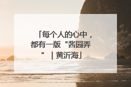 每个人的心中，都有一版“酱园弄”｜黄沂海