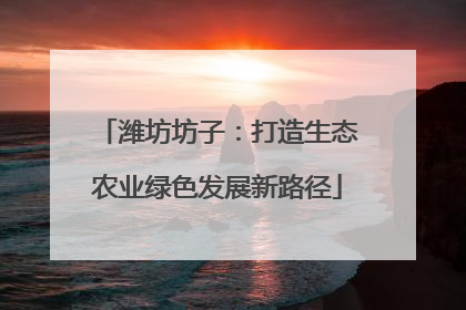潍坊坊子：打造生态农业绿色发展新路径
