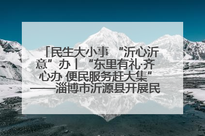 民生大小事 “沂心沂意”办丨“东里有礼·齐心办 便民服务赶大集”——淄博市沂源县开展民生政策宣传活动