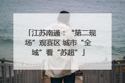 江苏南通：“第二现场”观赛区 城市“全域”看“苏超”