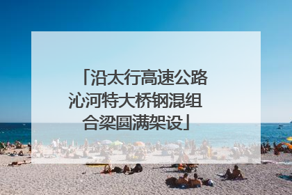 沿太行高速公路沁河特大桥钢混组合梁圆满架设