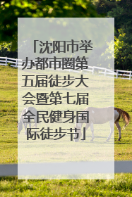 沈阳市举办都市圈第五届徒步大会暨第七届全民健身国际徒步节