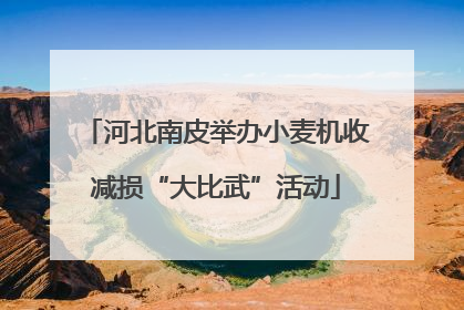 河北南皮举办小麦机收减损“大比武”活动