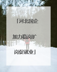 河北国企加力稳岗扩岗促就业