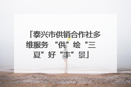 泰兴市供销合作社多维服务 “供”绘“三夏”好“丰”景