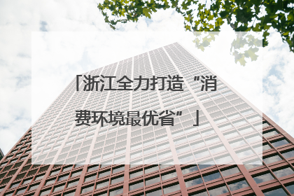 浙江全力打造“消费环境最优省”