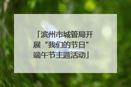 滨州市城管局开展“我们的节日”端午节主题活动