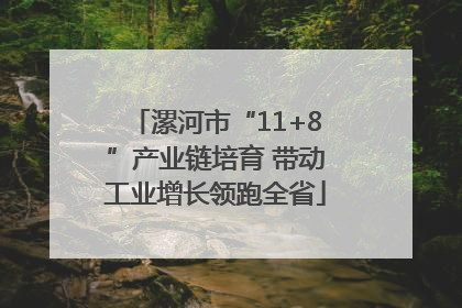 漯河市“11+8”产业链培育 带动工业增长领跑全省
