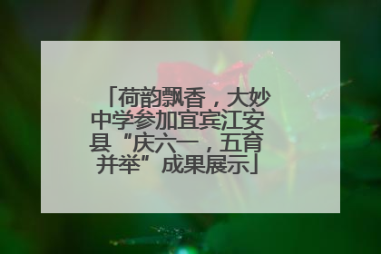 荷韵飘香，大妙中学参加宜宾江安县“庆六一，五育并举”成果展示