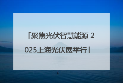 聚焦光伏智慧能源 2025上海光伏展举行