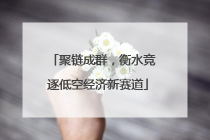 聚链成群，衡水竞逐低空经济新赛道