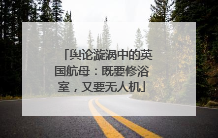 舆论漩涡中的英国航母：既要修浴室，又要无人机