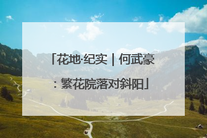 花地·纪实｜何武豪：繁花院落对斜阳