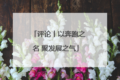 评论丨以奔跑之名 聚发展之气