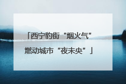 西宁豹街“烟火气” 燃动城市“夜未央”