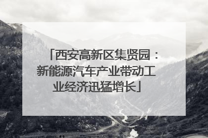西安高新区集贤园：新能源汽车产业带动工业经济迅猛增长