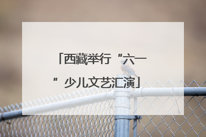 西藏举行“六一”少儿文艺汇演