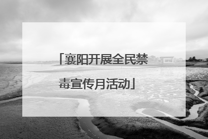 襄阳开展全民禁毒宣传月活动